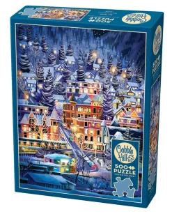 Cobble Hill Ski Town | 500 Piece- 500 Piece | Winter