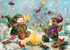 Cobble Hill S'more Snowfall (tray) | 35 Piece Tray- Tray Puzzles
