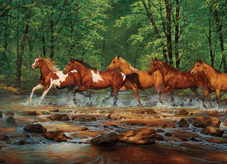 Cobble Hill Spring Creek Run | 1000 Piece- 1000 Piece | Countryscape