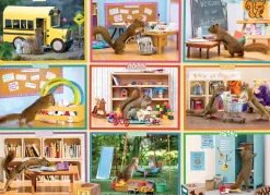 Cobble Hill Squirrels at School | 1000 Piece- 1000 Piece | Wildlife