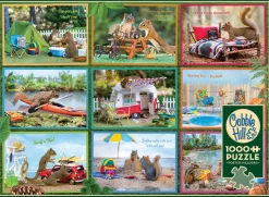 Cobble Hill Squirrels on Vacation | 1000 Piece- 1000 Piece | Cabin / Camping / Cottage