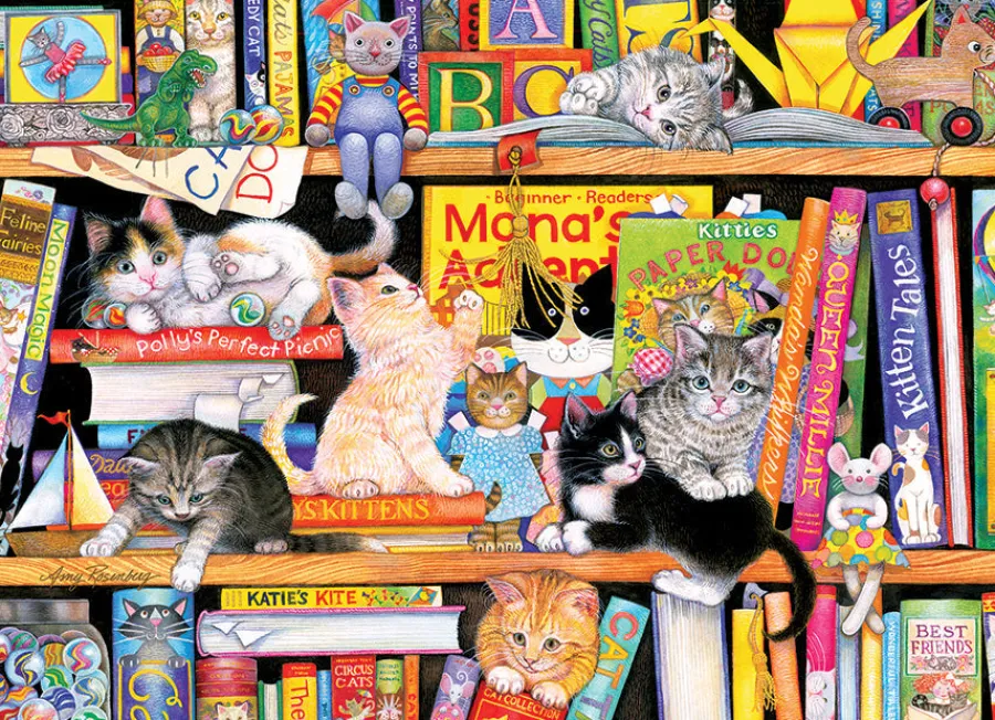 Cobble Hill Storytime Kittens (Family) | Family Pieces 350- Family Pieces 350 | Cats