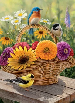 Cobble Hill Summer Bouquet | 1000 Piece- 1000 Piece | Birds