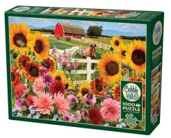 Cobble Hill Sunflower Farm | 1000 Piece- 1000 Piece | Countryscape