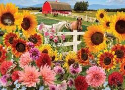 Cobble Hill Sunflower Farm | 1000 Piece- 1000 Piece | Countryscape