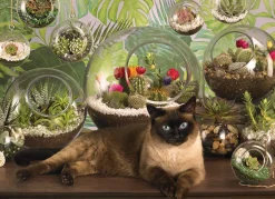 Cobble Hill Terrarium Cat | 1000 Piece- 1000 Piece | Cats