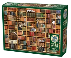 Cobble Hill The Cat Library | 1000 Piece- 1000 Piece | Cats