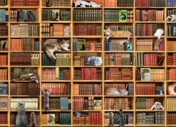 Cobble Hill The Cat Library | 1000 Piece- 1000 Piece | Cats