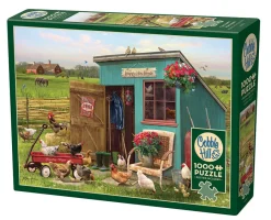 Cobble Hill The Happy Hen House | 1000 Piece- 1000 Piece | Countryscape