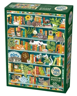 Cobble Hill The Purrfect Bookshelf | 1000 Piece- 1000 Piece | Cats