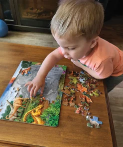 Cobble Hill Triceratops & Friends (tray) | 35 Piece Tray- Tray Puzzles