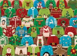 Cobble Hill Ugly Xmas Sweaters | 1000 Piece- 1000 Piece | Collage - Variety