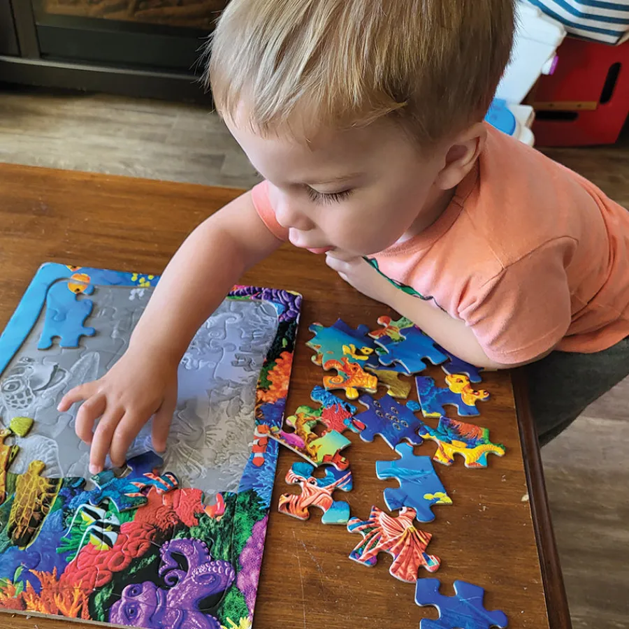 Cobble Hill Undersea Turtle (tray) | 35 Piece Tray- Tray Puzzles | Fantasy