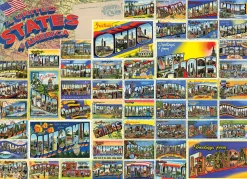 Cobble Hill Vintage American Postcards | 1000 Piece- 1000 Piece | Travel Inspiration