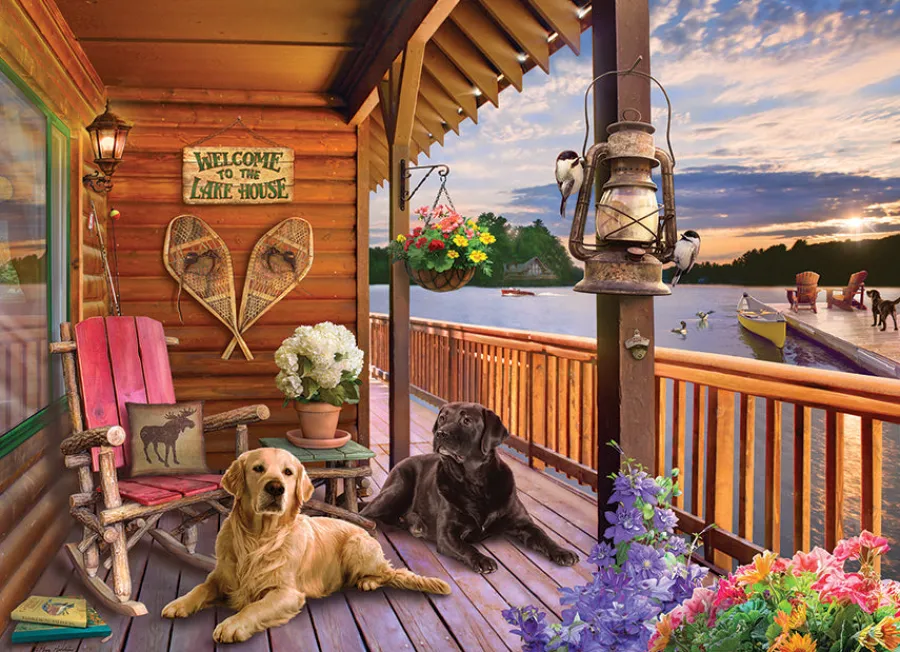 Cobble Hill Welcome to the Lake House | 1000 Piece- 1000 Piece | Countryscape