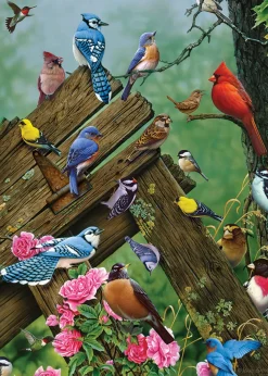Cobble Hill Wildbird Gathering (tray) | 35 Piece Tray- Tray Puzzles | Birds