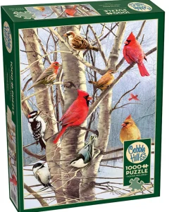 Cobble Hill Winter Birds | 1000 Piece- 1000 Piece | Birds