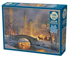 Cobble Hill Winter in the Park | 500 Piece- 500 Piece | Waterscape