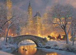 Cobble Hill Winter in the Park | 500 Piece- 500 Piece | Waterscape