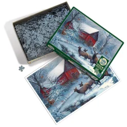 Cobble Hill Winter Magic | 1000 Piece- 1000 Piece | Countryscape