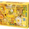 Cobble Hill Yellow | 1000 Piece- 1000 Piece | Collage - Busy
