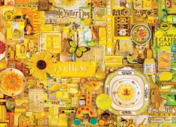 Cobble Hill Yellow | 1000 Piece- 1000 Piece | Collage - Busy